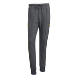 Manchester United Adidas Originals Tracksuit Pants in Gray with Gold Accents and Adjustable Waist