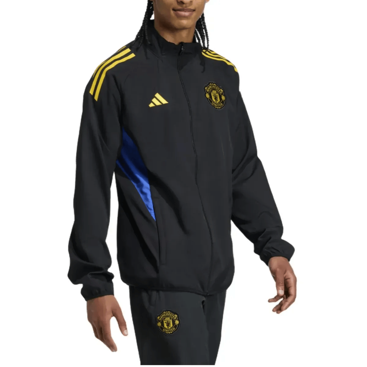 Manchester United Black UCL Tracksuit 2025 2026 - Adidas woven set