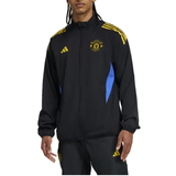 Manchester United black UCL tracksuit 2025 featuring a sleek design and vibrant accents for fans