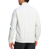 Manchester United presentation tracksuit 2023 in white featuring a stylish back view for fans and players