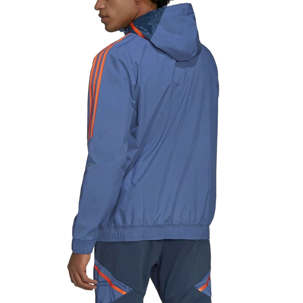 Manchester United soccer training rain jacket 2022/23 blue