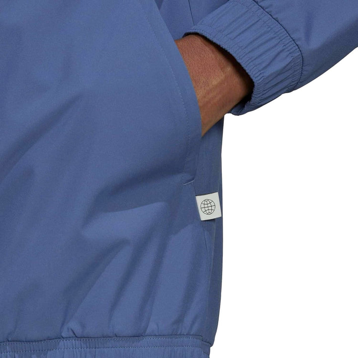 Manchester United soccer training rain jacket 2022/23 blue - Adidas