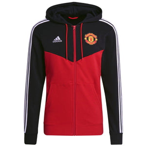 Manchester United Casual 3S hooded presentation jacket 2021/22 - Adidas