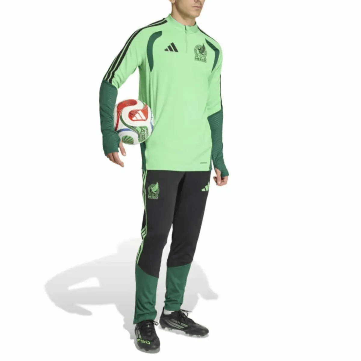 Mexico Soccer training technical tracksuit 2026/27 green/black