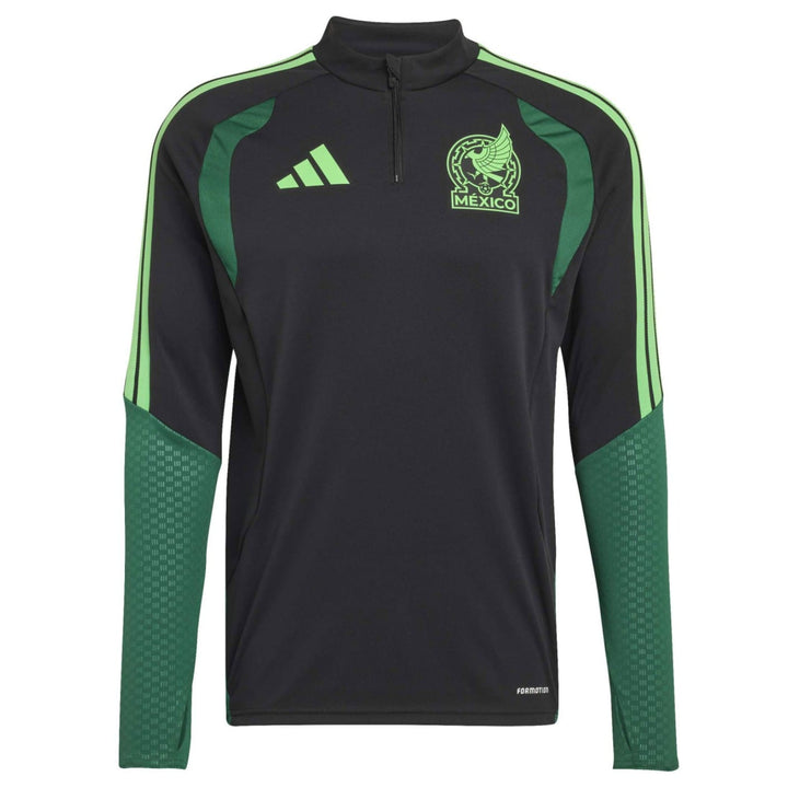Mexico black training technical soccer tracksuit set by Adidas with green accents for adults in various sizes