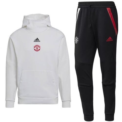 Manchester United casual Travel hooded presentation tracksuit 2022/23 - Adidas