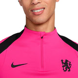 Nike Chelsea EU training top in bright pink with a sleek design and logo detail on SoccerTracksuits.com