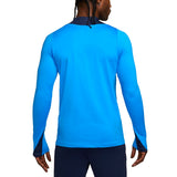 Back view of man wearing blue Chelsea FC 2024 training tracksuit top with long sleeves