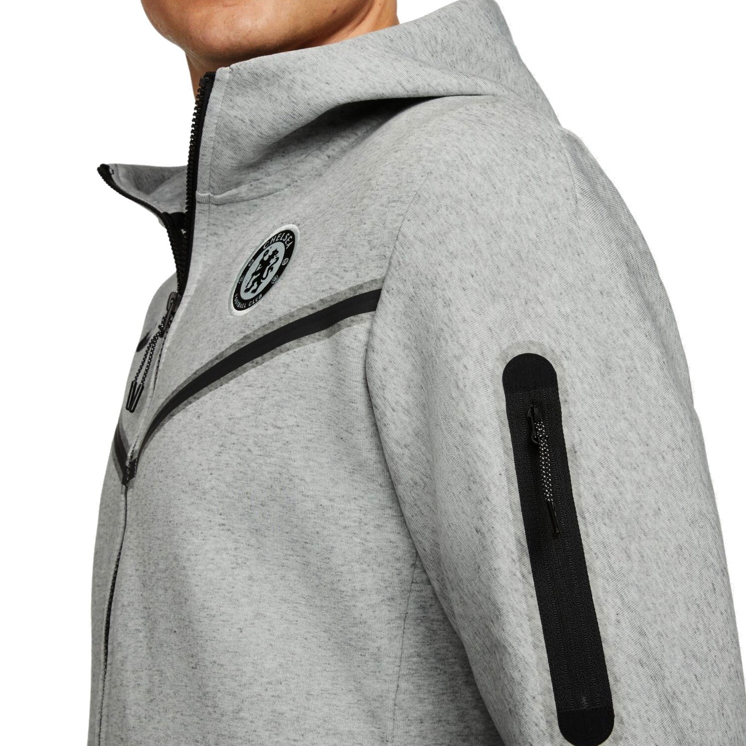 Chelsea FC grey Tech Fleece presentation jacket 2023/24 - Nike
