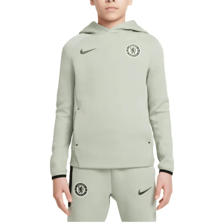 Nike Chelsea Kids Tech Fleece set green sweat tracksuit 2025/2026