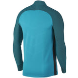 Back view of Chelsea Vaporknit UCL training top in teal and dark green for optimal performance