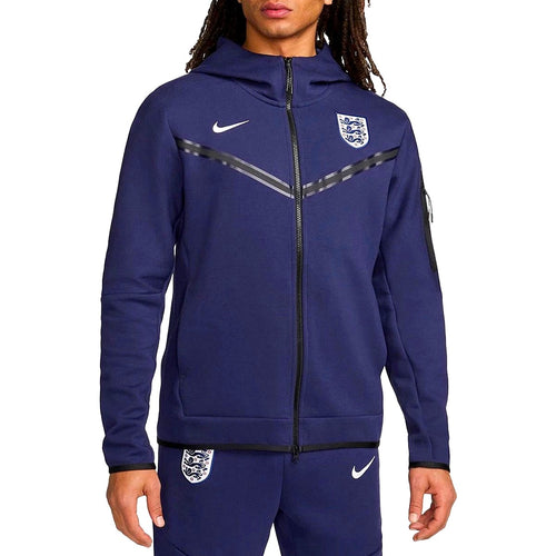 Nike England tech fleece tracksuit 2024 in navy blue with zip-up jacket and matching pants