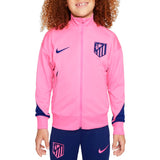 Kids Atletico Madrid tracksuit 2024 in pink and navy on SoccerTracksuits.com