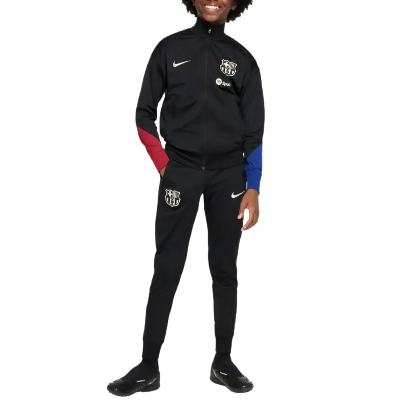 FC Barcelona Nike ジャージ上下 24-25 Kids - FC Barcelona black presentation Soccer tracksuit 2024/25