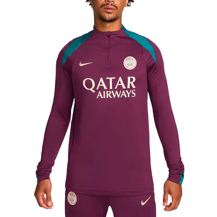 PSG dark red training technical soccer tracksuit 2024/25 - Nike