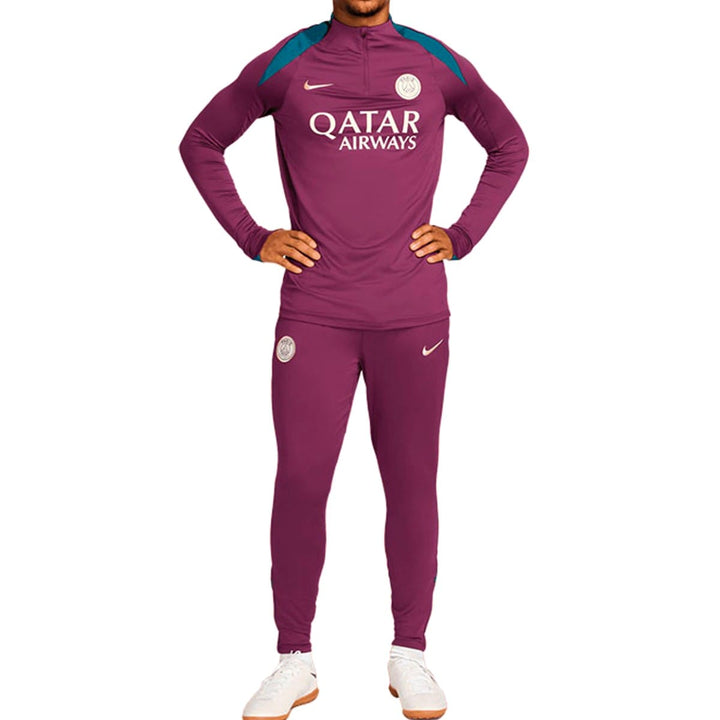 PSG dark red training technical soccer tracksuit 2024/25 - Nike