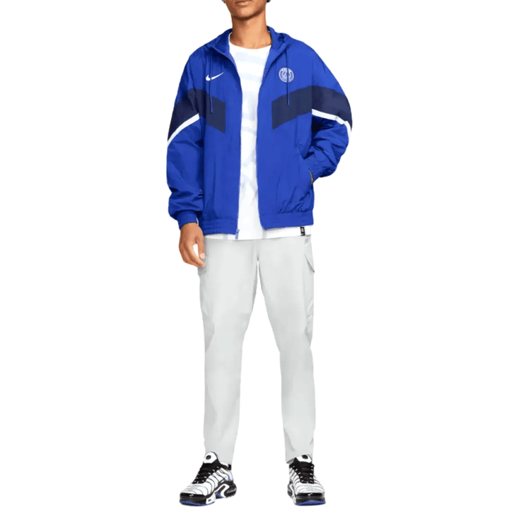 PSG hooded pre-match rain jacket 2022/23 blue - Nike