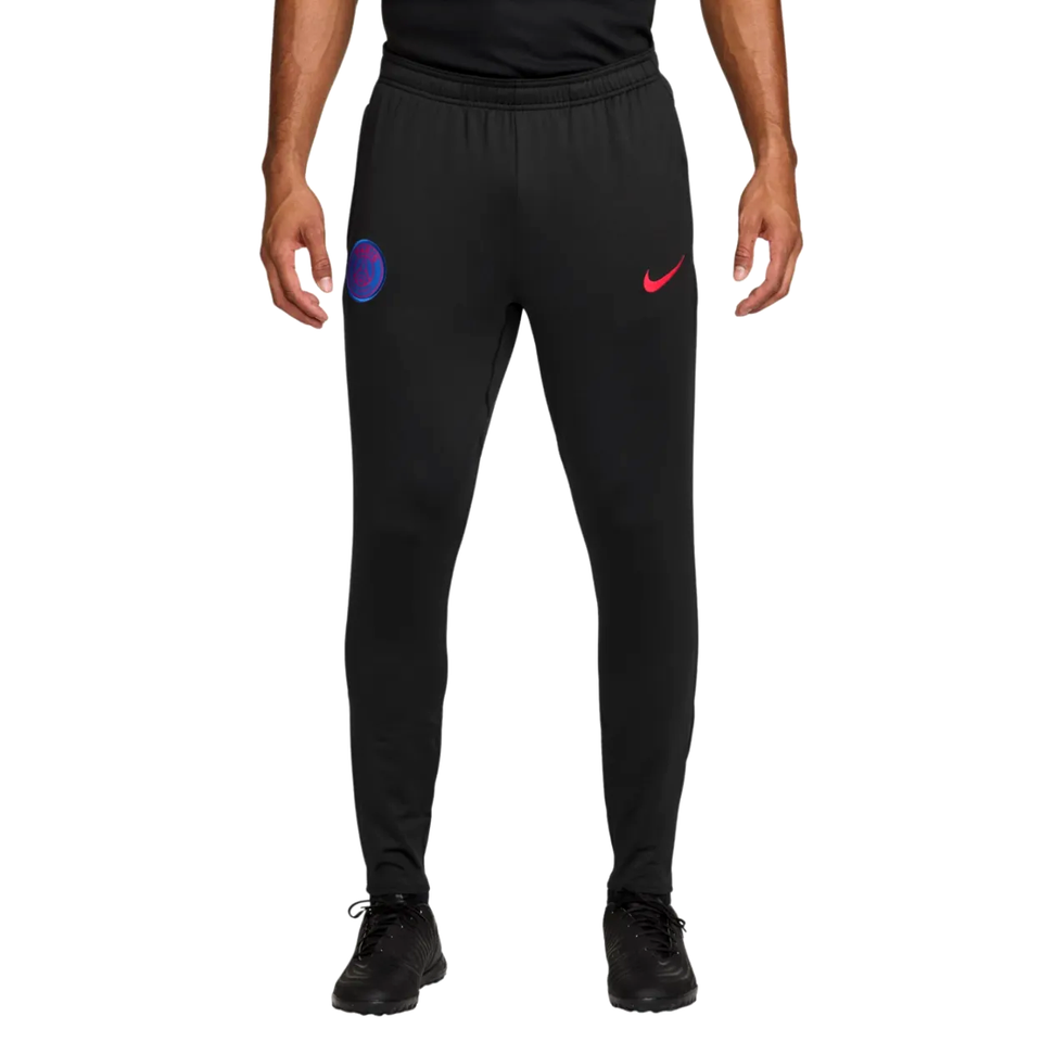 Black Nike PSG UCL Total 90 tracksuit pants featuring a comfortable fit and iconic logo