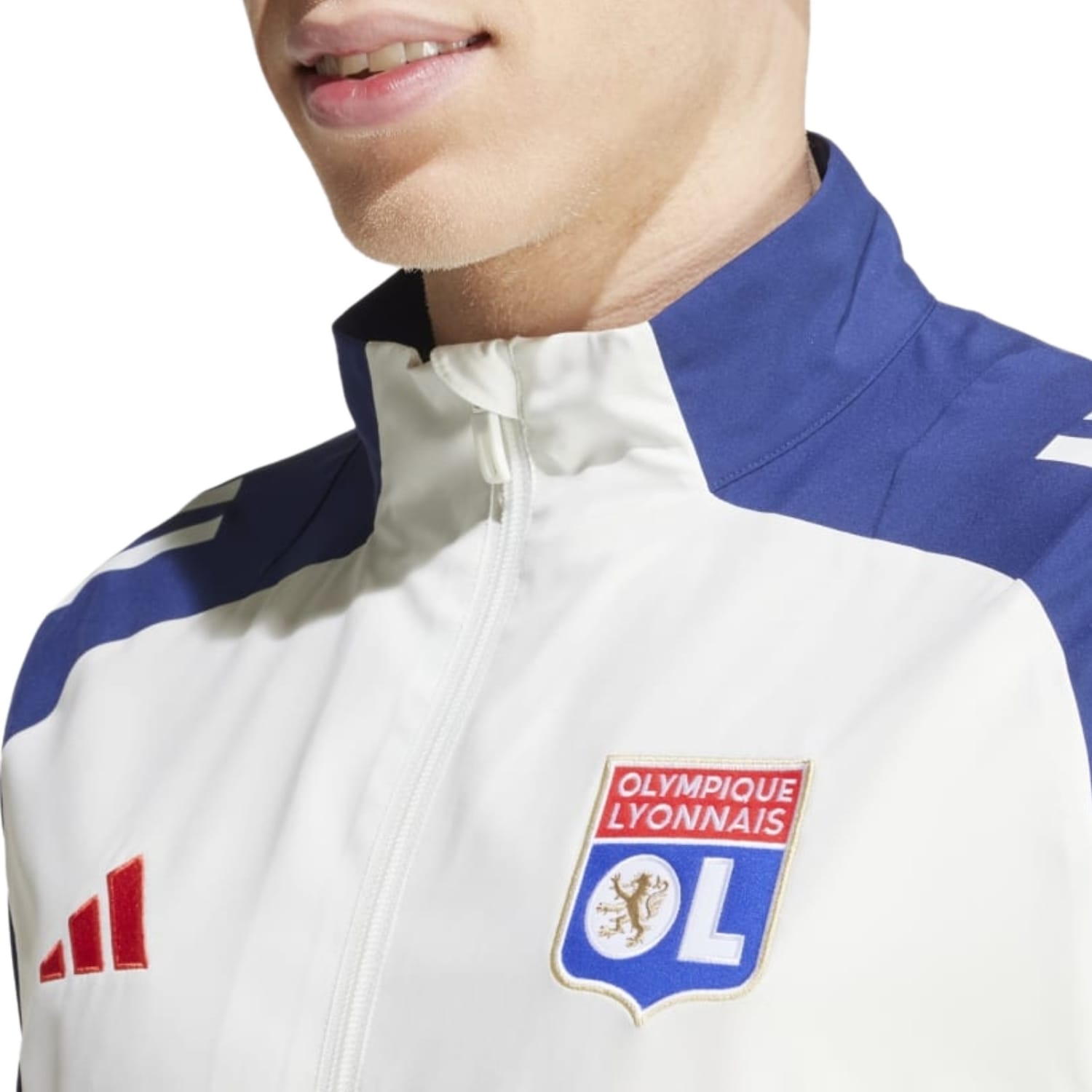 Olympique Lyon Adidas Tracksuit 2024/25 woven presentation soccer