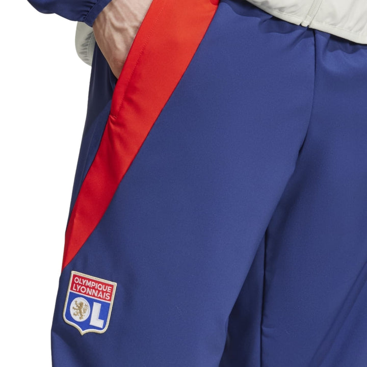 Olympique Lyon presentation Soccer tracksuit 2024/25 - Adidas