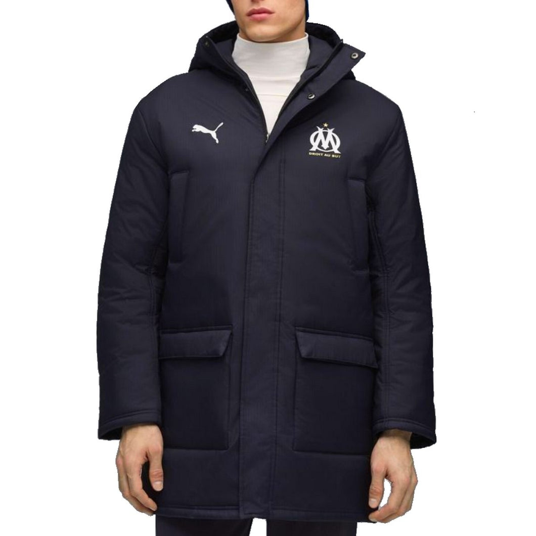 Olympique Marseille dark navy padded winter jacket 2025/26 - Puma