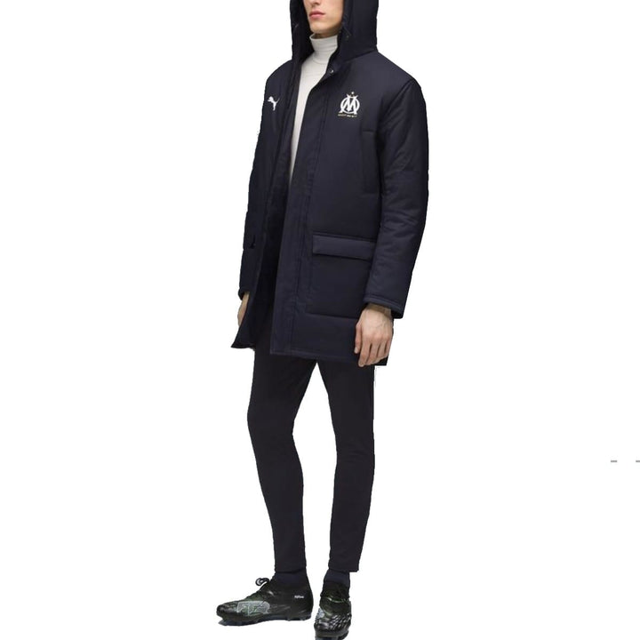 Olympique Marseille dark navy padded winter jacket 2025/26 - Puma