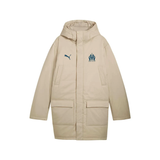 Olympique Marseille Puma winter jacket in beige with logo and pockets for warmth and style