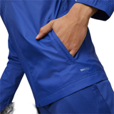 Olympique Marseille rain jacket 2024 in blue featuring a stylish design and convenient pockets