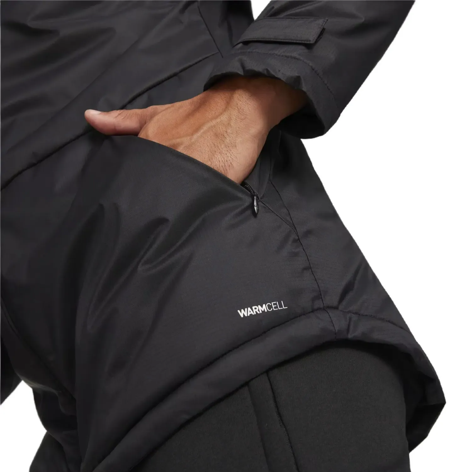 Olympique Marseille black padded bench jacket 2023/24 - Puma