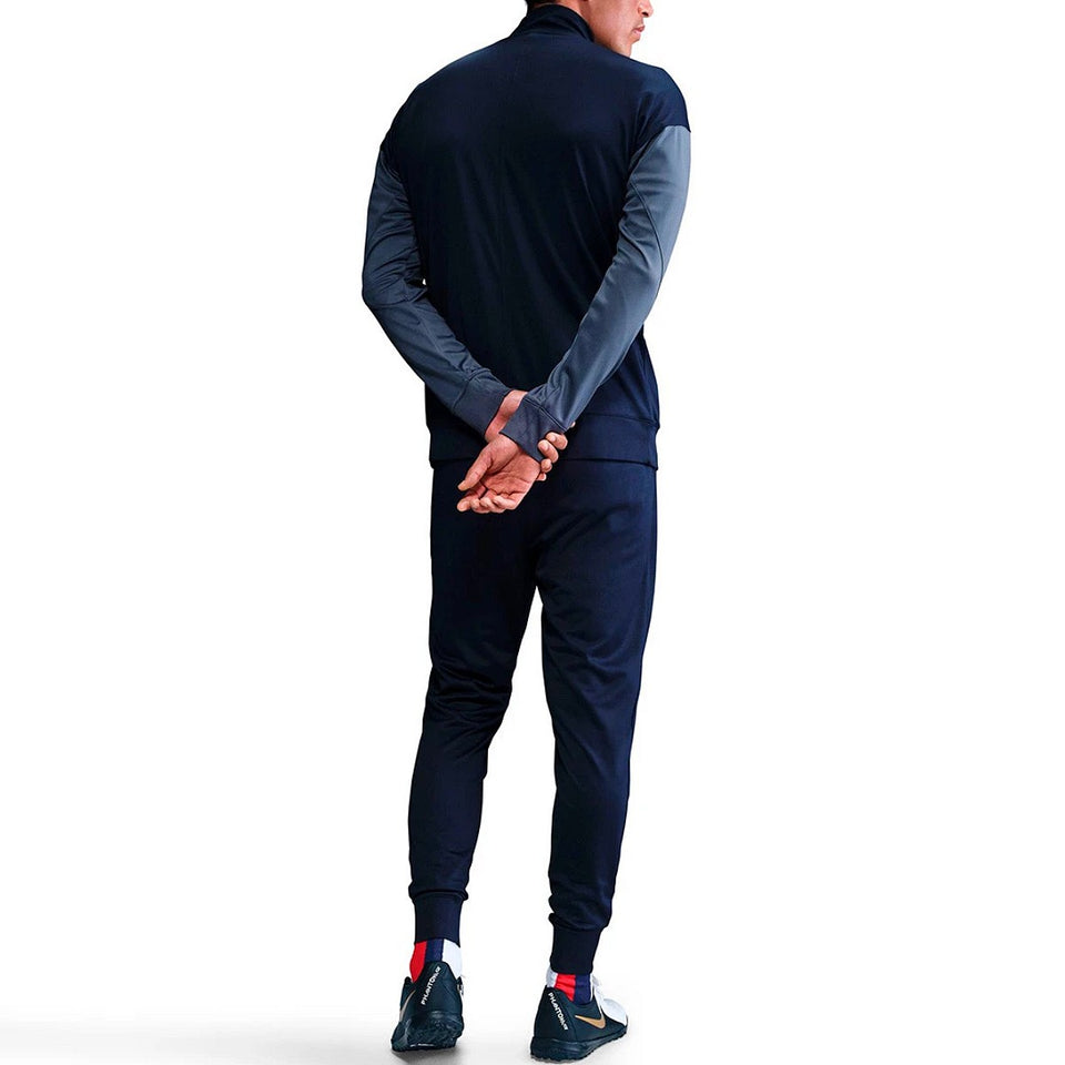 Men's Paris Saint-Germain 2025 soccer tracksuit in navy with stylish design and comfortable fit
