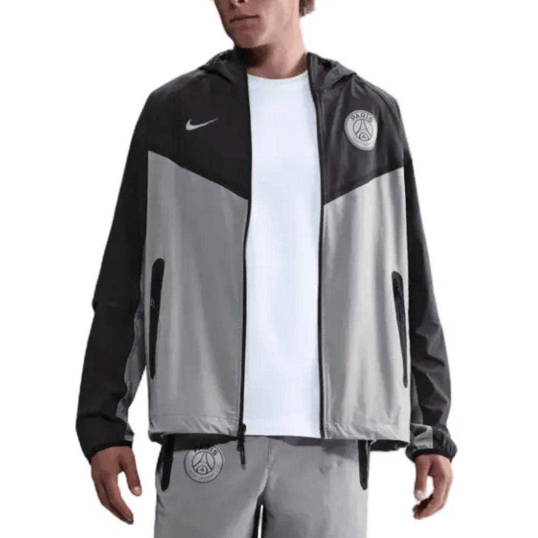 Nike PSG Tech Woven players Tracksuit dark grey season 2025/26