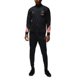 PSG Champions League tracksuit in black with pink accents and full zip jacket