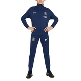 PSG navy blue kids presentation tracksuit by Nike with zip-up jacket and matching pants