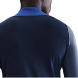 Close-up of the back view of the PSG Nike navy training tracksuit 2025 26 showcasing the collar design