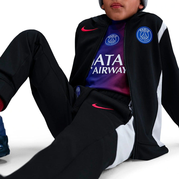 Kids - PSG UCL black casual presentation tracksuit 2025/26 - Nike