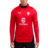 Puma AC Milan soccer sweat top in red with long sleeves and a stylish design for training