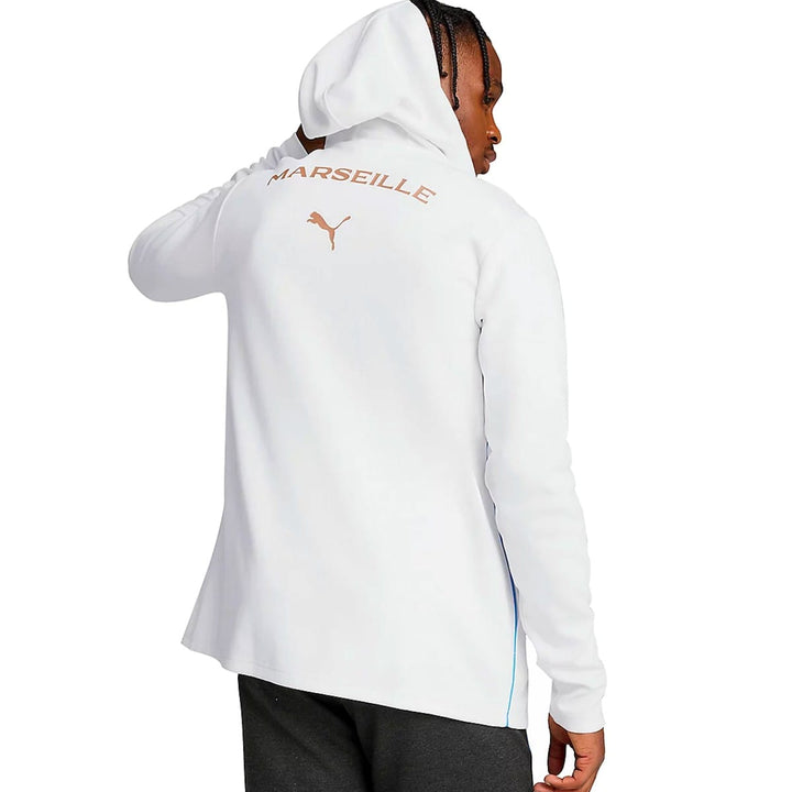 Olympique Marseille Casual presentation tracksuit 2024/25 white/black - Puma