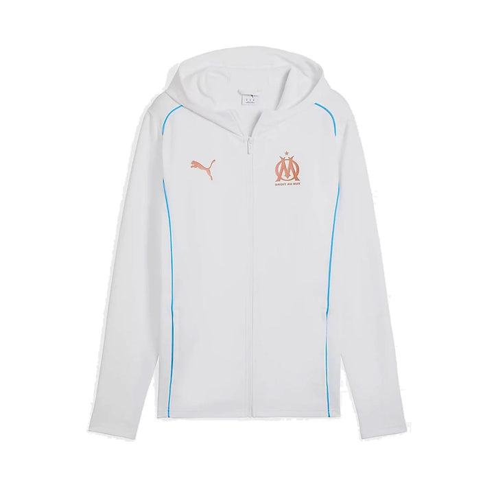 Olympique Marseille Casual presentation tracksuit 2024/25 white/black - Puma