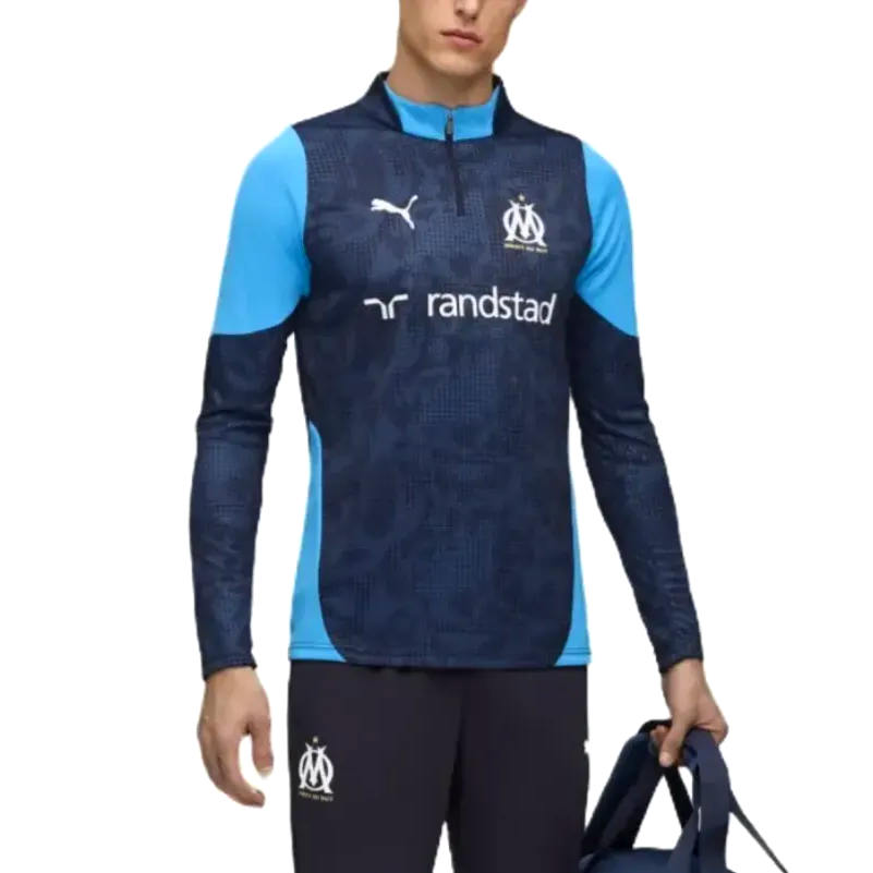 Puma Marseille training suit navy 2025 with long sleeves and stylish design for active wear