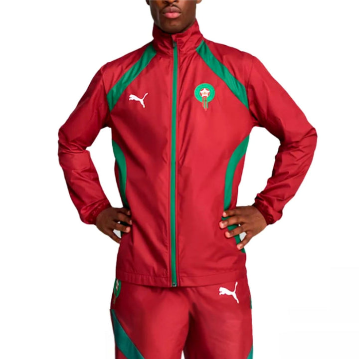 Morocco pre-match presentation soccer tracksuit 2024/25 - Puma