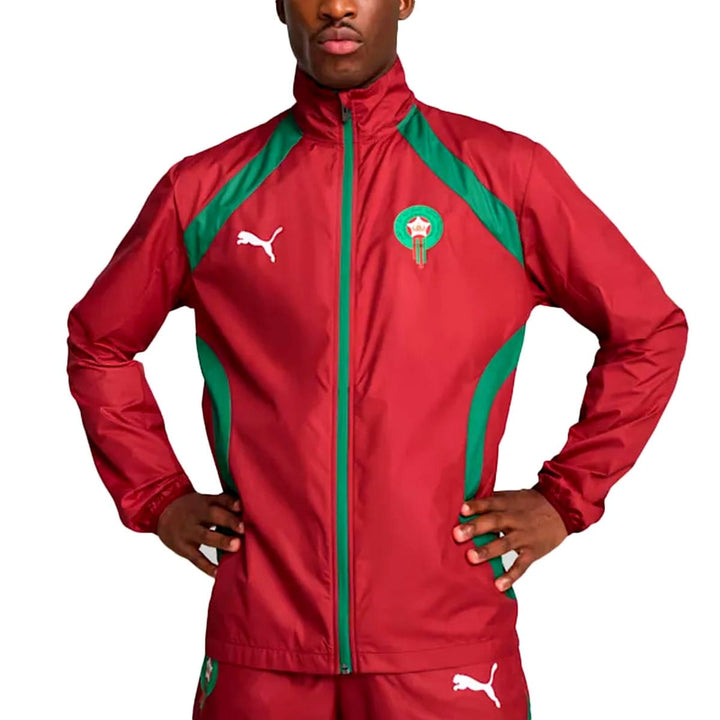 Morocco pre-match presentation soccer tracksuit 2024/25 - Puma