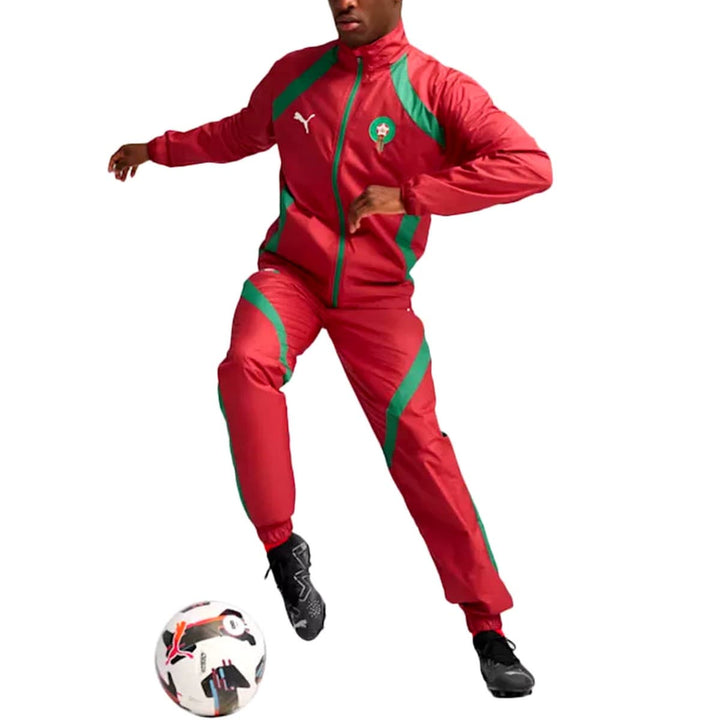 Morocco pre-match presentation soccer tracksuit 2024/25 - Puma