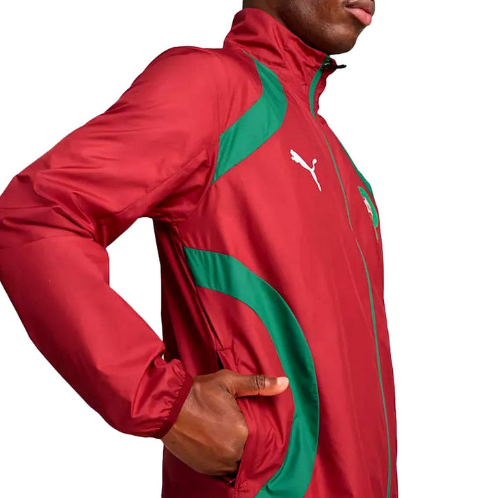 Morocco pre-match presentation soccer tracksuit 2024/25 - Puma