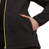 Puma Borussia Dortmund jacket black training zip hoodie with yellow zipper and hand in pocket