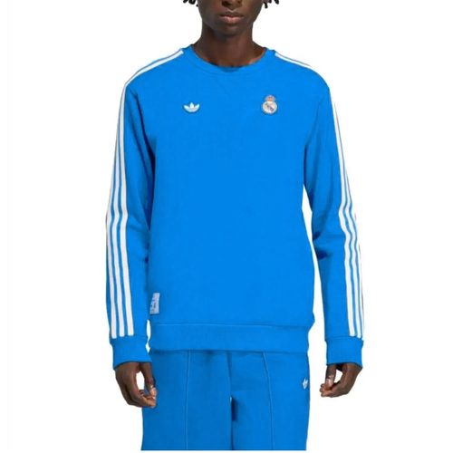 Real Madrid Adidas Originals tracksuit 2025 in blue with iconic three stripes and club emblem