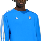 Real Madrid Adidas Originals tracksuit 2025 in blue with iconic stripes and logo detail