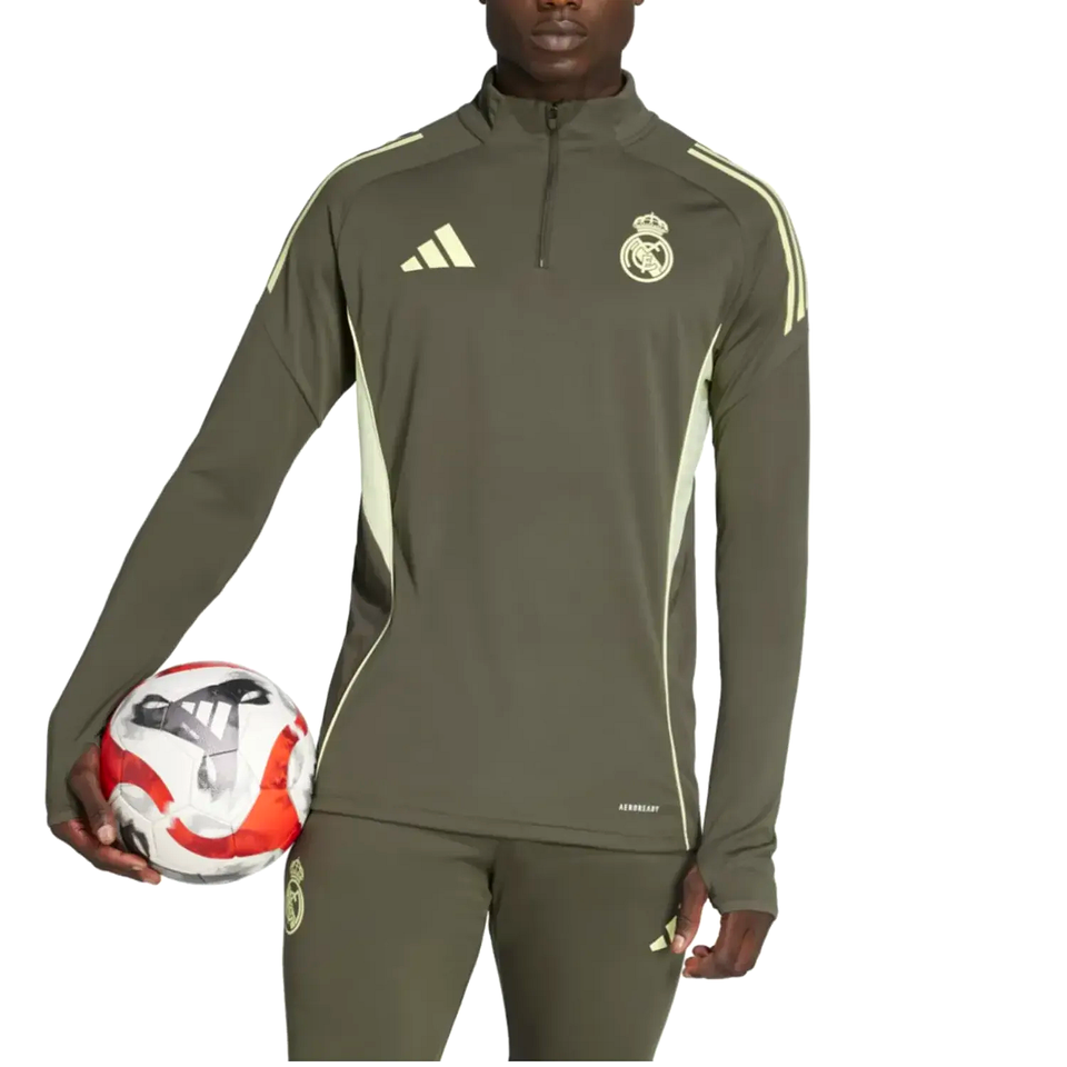 Real Madrid grey training technical Soccer tracksuit 2025/26 - Adidas