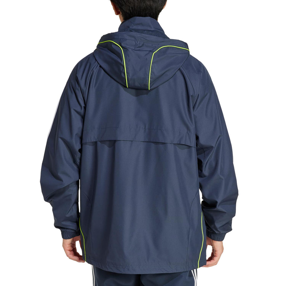 Real Madrid CF retro soccer training rain jacket 2025/26 - Adidas