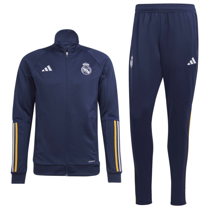 Real Madrid navy training bench Soccer tracksuit 2023/24 - Adidas