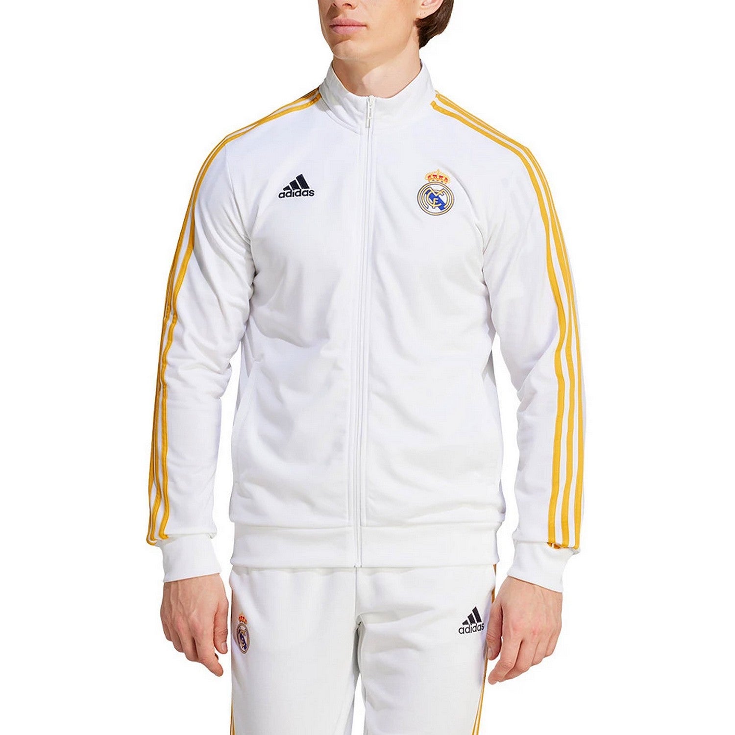Real Madrid white Casual 3S presentation tracksuit 2023/24